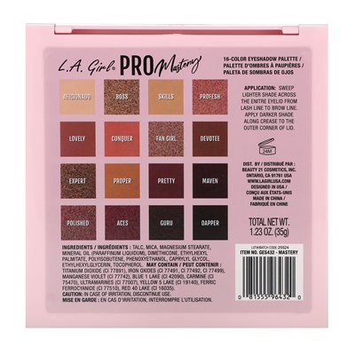 LA Girl, Pro Speedshadow Palette, GES432 Mastery, 1,23 oz (35 g)