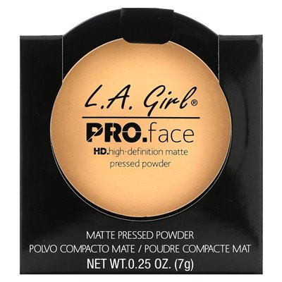 LA Girl, Pro.Face Matte Pressed Powder, GPP604 Creamy Natural, 0.25 oz (7 g)