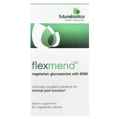 FutureBiotics, Flexmend®, glukozamina wegetariańska z MSM, 90 tabletek wegetariańskich
