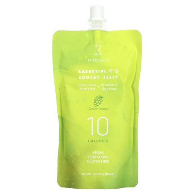 Everydaze, Essential C's Konjac Jelly, Green Grape, 5.07 Fl Oz (150 ml)
