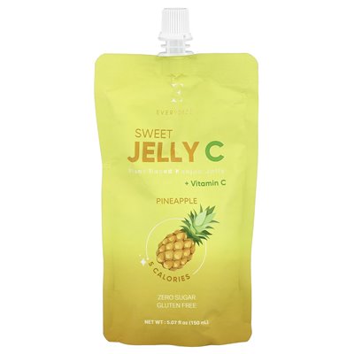 Everydaze, Sweet Jelly C, pflanzliches Konjak-Gelee, Ananas, 5,07 Fl Oz (150 ml)