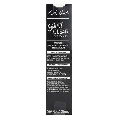 LA-Girl, mach weiter! Transparentes Augenbrauengel, GBG390 Clear, 0,08 Fl Oz (2,5 ml)