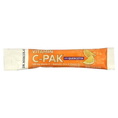 Dr. Mercola, Vitamin C-Pak mit Quercetin, natürliche Orange, 500 mg, 30 Päckchen, 0,18 oz (5,12 g)