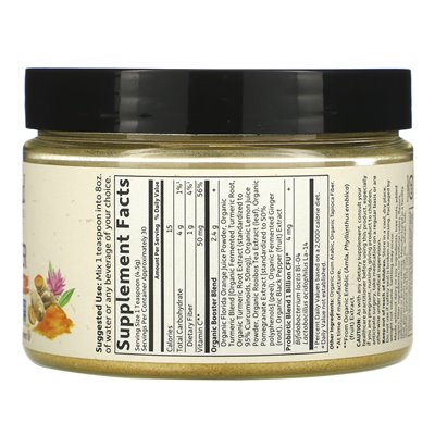 Garden of Life, Mykind Organics, sfermentowane organiczne wzmocnienie kurkumy, reakcja zapalna, 4,76 uncji (135 g)