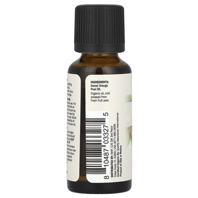 Dr Mercola, Organiczny olejku eteryczny, pomarańcza, 1 fl oz (30 ml)