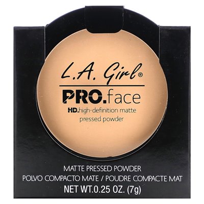 LA Girl, Pro.Face Matte Pressed Powder, GPP605 Nude Beige, 0.25 oz (7 g)
