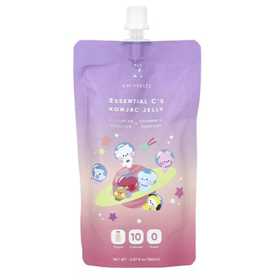 Everydaze, Essential C's Konjac Jelly, Jogurt, 5.07 Fl Oz (150 ml)