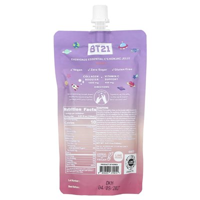 Everydaze, Essential C's Konjac Jelly, Jogurt, 5.07 Fl Oz (150 ml)