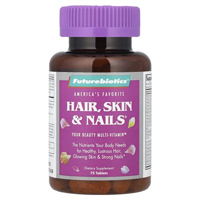 FutureBiotics, Hair, Skin &amp Nails®, 75 tabletek
