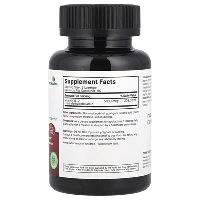 FutureBiotics, Methyl B-12, Cherry, 5000 McG, 90 wegetariański
