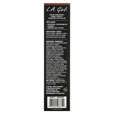 LA Girl, Grundierungscreme, GLM771 Chestnut, 1 Fl Oz (30 ml)