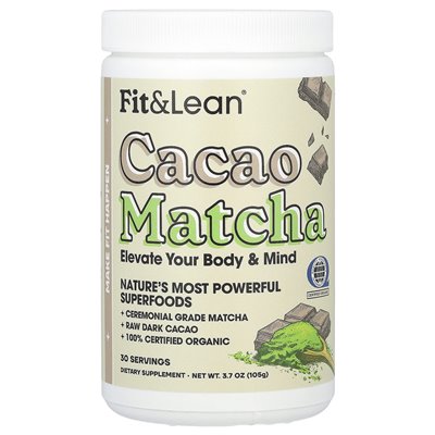 Fit &amp Lean, Cacao Matcha, 3,7 uncji (105 g)