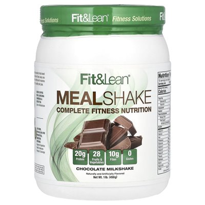 Fit & Lean, Shake, Komplette Fitnessernährung, Schokoladenmilchshake, 1 lb (450 g)