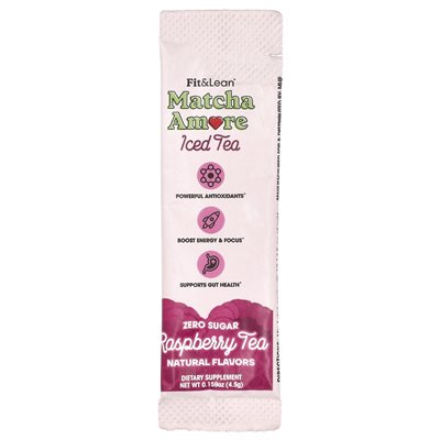 Fit & Lean, Matcha Amore Eistee, Himbeertee, 10 Packungen, 0,16 oz (4,5 g)
