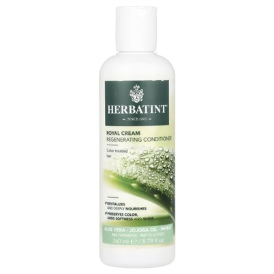 Herbatint, Royal Cream Regenerating Conditioner, Aloe Vera, olej jojoba, pszenica, 8,79 fl oz (260 ml)