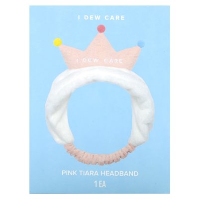 I Dew Care, Tiara Headband, różowy, 1 opaska na głowę