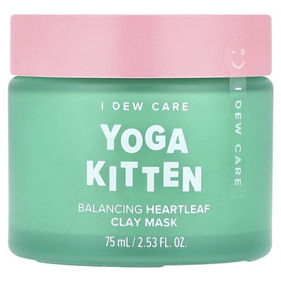I Dew Care, Yoga Kitten, ausgleichende Schönheitsmaske aus Herzblatt-Ton, 2,53 Fl Oz (75 ml)