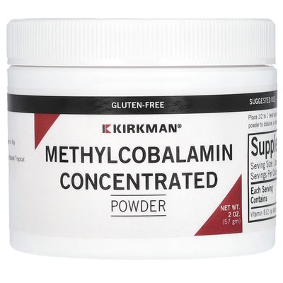 Kirkman Labs, proszek skoncentrowany metylokokobalaminą, naturalny tropikalny cios, 2 uncje (57 g)