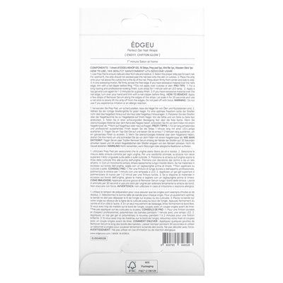 Edgeu, Perfect Gel Nails, End 111 Chiffon, 19-Piece Set