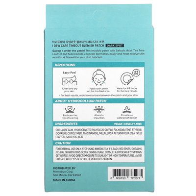 I Care I Care, Timeout Slamiish Patch, dunkle Flecken, 32 Pflaster