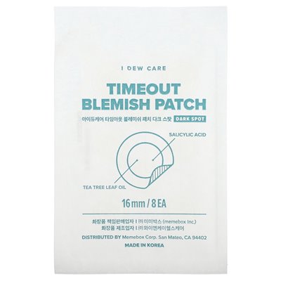 I Care I Care, Timeout Slamiish Patch, dunkle Flecken, 32 Pflaster
