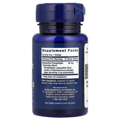 Life Extension, Astaxanthin with Phospholipids, 30 Soft