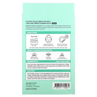 I Care I Care, Timeout Blemish Plaste Plus, 12 mm, 36 łatek