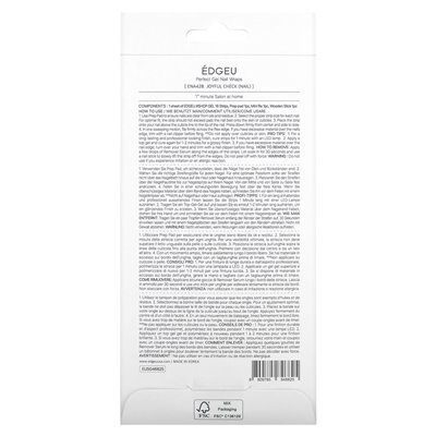 Edgeu, Perfect Gel Nails, Ena 428 Radosful Check, 19-teiliges Set