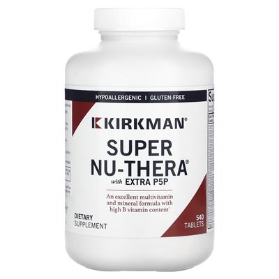 Kirkman Labs, super nu-thera z dodatkowymi p5p, 540 tabletek