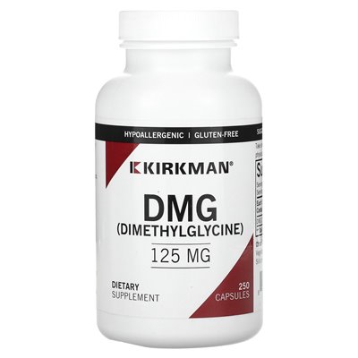 Kirkman Labs, DMG, 125 mg, 250 kapsułek