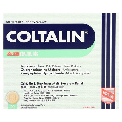 Fortune Pharm, Coltalin, 36 tabletek Fortune Pharm, Coltalin, 36 tabletek
