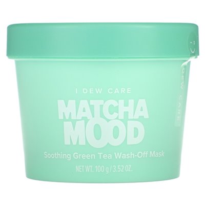I Dew Care, Matcha Mood, uspokajająca maska ​​piękności zielonej herbaty, 3,52 uncji (100 g)