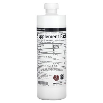 Kirkman Labs, wapń wapnia magnezu, 16 Oz (473 ml)