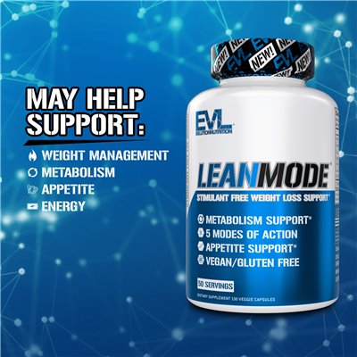Evlution Nutrition, Leandymode, Stimulant Weight Loss Support, 150 Vegetarian Capsules
