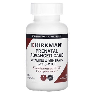 Kirkman Labs, Prenatal Advanced Care, 120 kapsułek Kirkman Labs, Prenatal Advanced Care, 120 kapsułek
