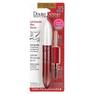 L'Oréal, Double Beauty Extension Mascara, 575 Blackest Black, 10,2 ml (0,33 fl. oz.)