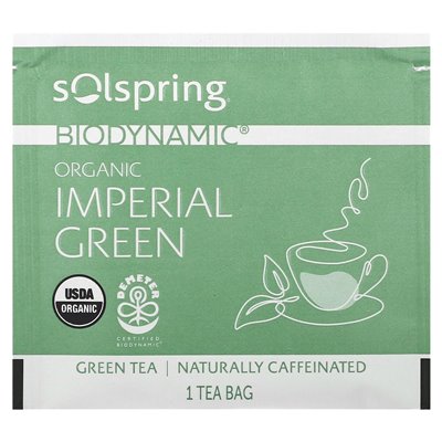 Dr Mercoli, Solspring, Biodynamic, Erchiczne Imperial Green Tea, 18 toreb herbaty, 1,27 uncji (36 g) Dr Mercoli, Solspring, Biodynamic, Erchiczne Imperial Green Tea, 18 toreb herbaty, 1,27 uncji (36 g)