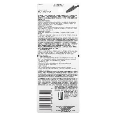 L'Oréal, voluminous butterfly mascara, 868 Blackest Black, 0.22 fl oz (6.7 ml)