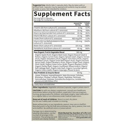 Garden of Life, Vitamin Code, Raw B Complex, 120 Vegan Capsules