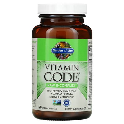Garden of Life, Vitamin Code, Raw B Complex, 120 vegane Kapseln