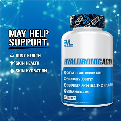 Evlution Nutrition, Hyaluronsäure, 200 mg, 30 vegetarische Kapseln