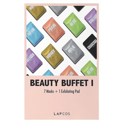 Lapcos, Beauty Buffet I, Zestaw Maski Pięknej Variety, 7 prześcieradeł + 1 podkładka Lapcos, Beauty Buffet I, Zestaw Maski Pięknej Variety, 7 prześcieradeł + 1 podkładka