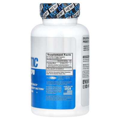 Evlution Nutrition, Probiotic, 40 Billion CFU, 60 Veggie Capsules (20 Billion CFU per Capsule)