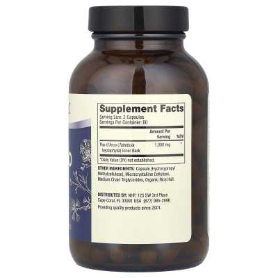 Dr. Mercoli, Pau D'Arco, 1000 mg, 120 Kapseln (500 mg pro Kapsel)