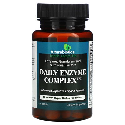 FutureBiotics, Daily Enzyme Complex, 75 tabletek