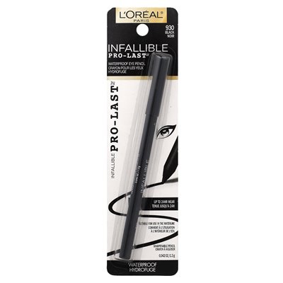 L'Oréal, infallible pro-Last ™, waterproof pencil, 930 black, 0.042 fl oz (1.2 g)