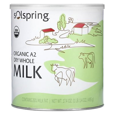 Dr Mercoli, Solspring, Organic A2 Dry WheL Milk, 17,4 uncji (495 g)