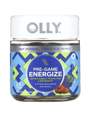 OLLY, Pre-Game Energize, Berry Lime Burst, 25 Gummies OLLY, Pre-Game Energize, Berry Lime Burst, 25 Gummies