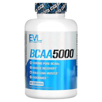 Evlution Nutrition, BCAA5000, 240 Kapseln