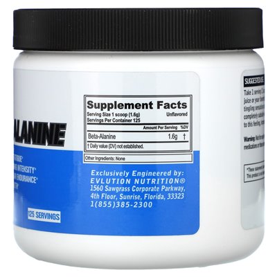 Evlution Nutrition, Beta-Alanin, unverändert, 7,05 oz (200 g)